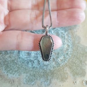 Sold: Shop Dixi Labradorite Coffin Pendant & Chain